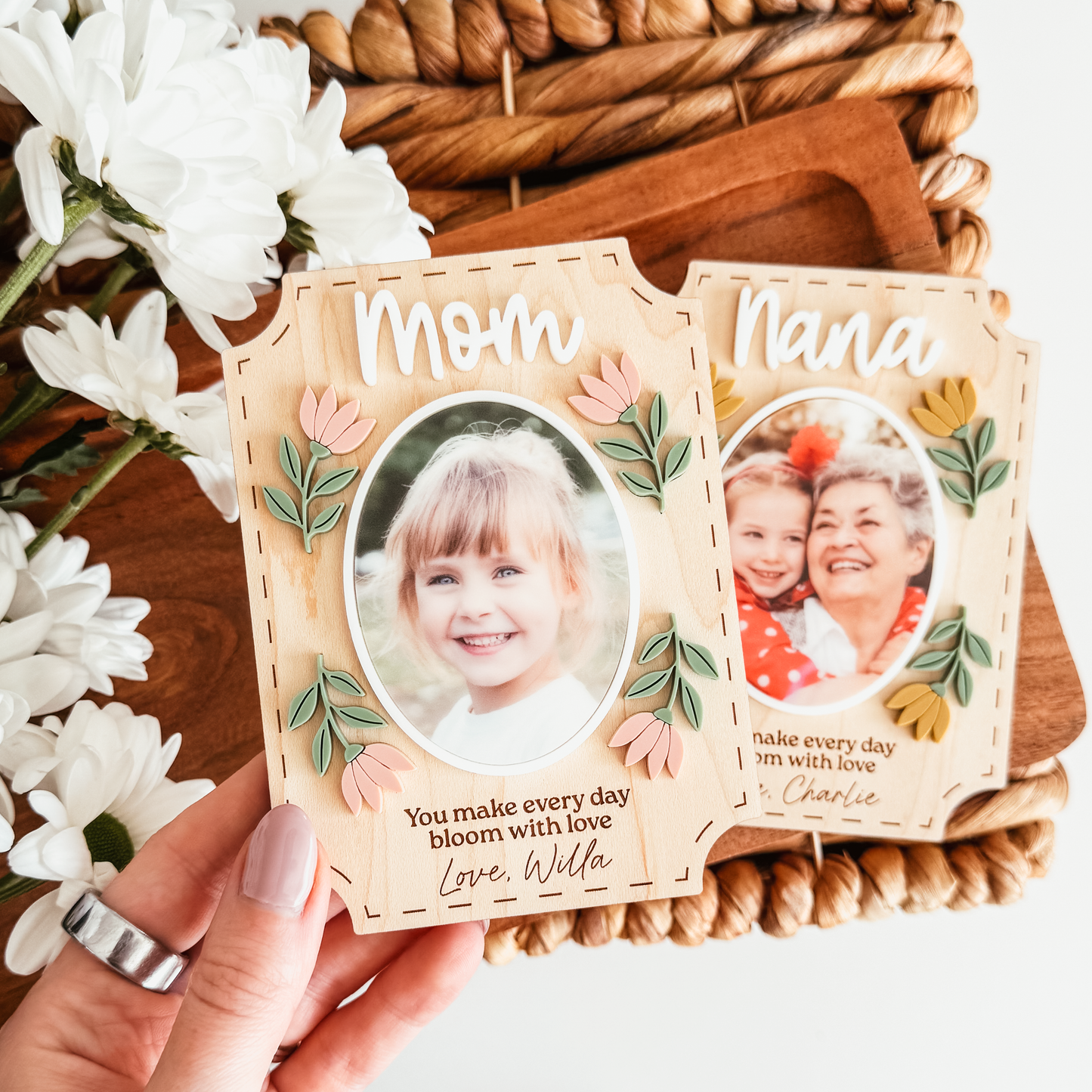 Bloom With Love Flower Photo Magnet
