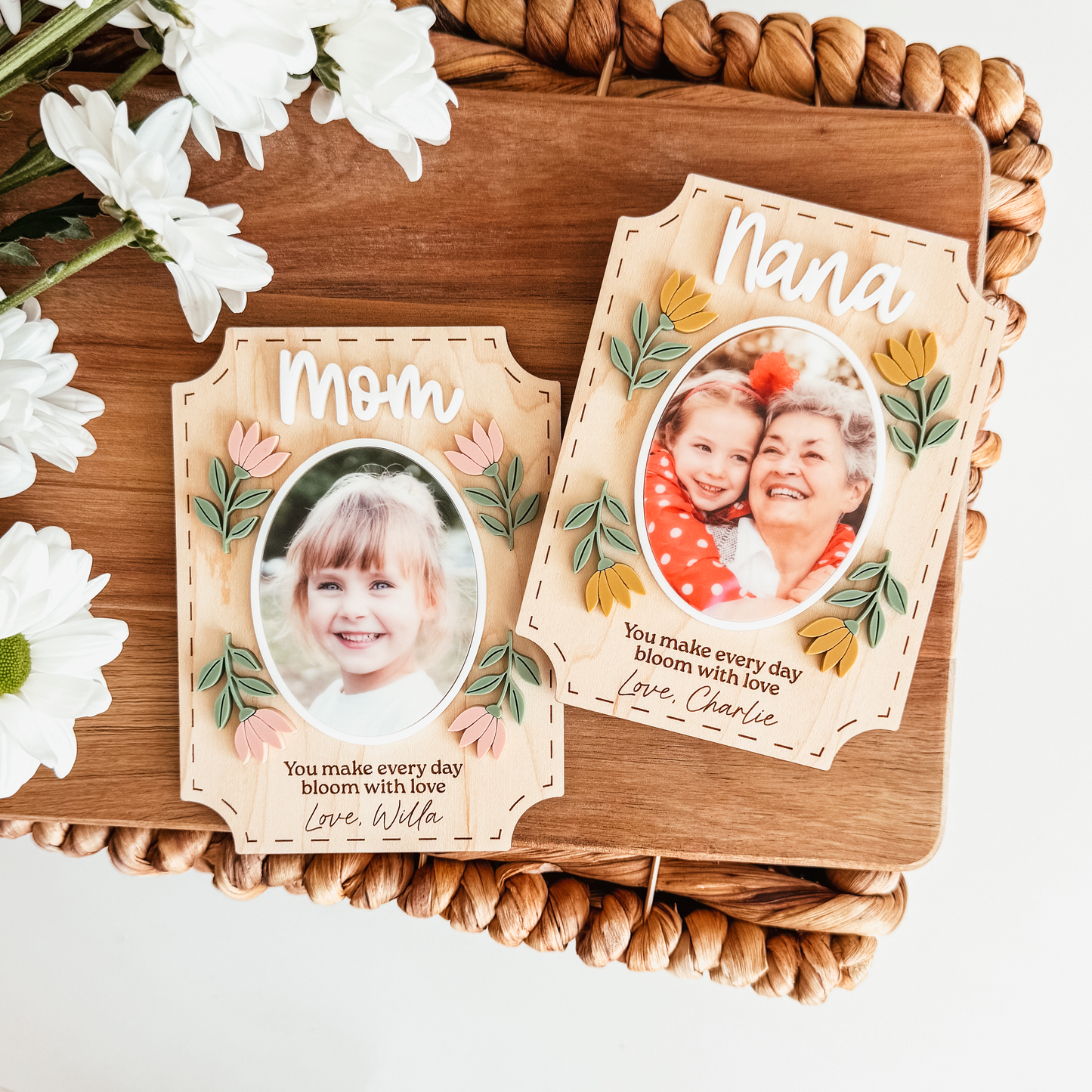 Bloom With Love Flower Photo Magnet