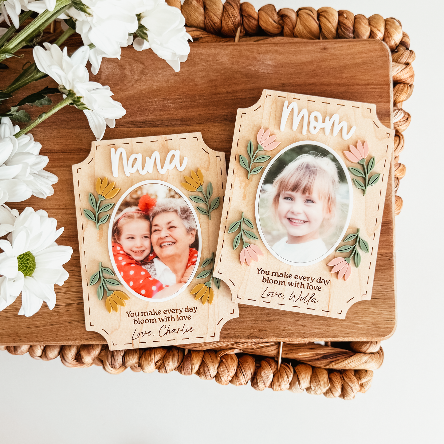 Bloom With Love Flower Photo Magnet