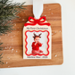 Wooden Arch With Bow & Scallop Frame Christmas Ornament