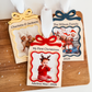 Wooden Arch With Bow & Scallop Frame Christmas Ornament