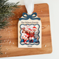Wooden Arch With Bow & Scallop Frame Christmas Ornament