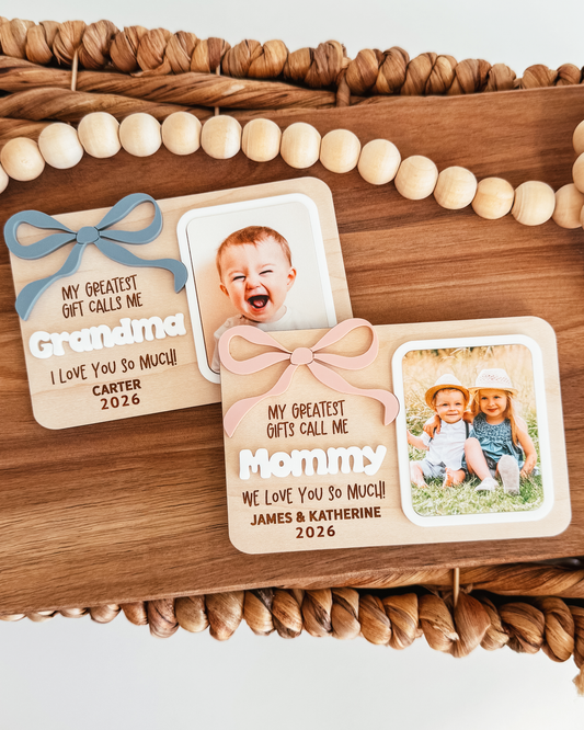 Greatest Gift Bow Photo Magnet