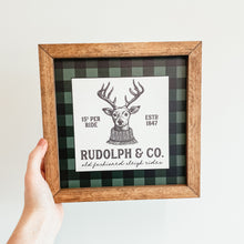 Load image into Gallery viewer, Plaid Reindeer Sign