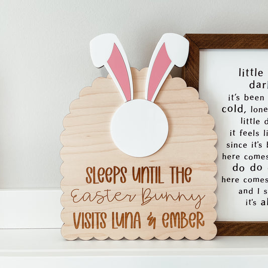 Easter Bunny Countdown Sign
