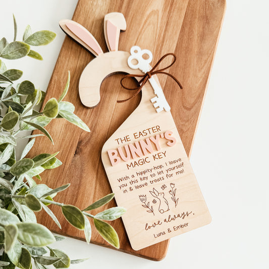Easter Bunny Magic Key Door Hanger