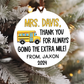 Personalized Bus Driver Extra Mile Christmas Ornament