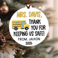 Personalized Bus Driver Keeping Us Safe Christmas Ornament
