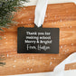Personalized Teacher Christmas Ornament | 3D Chalkboard
