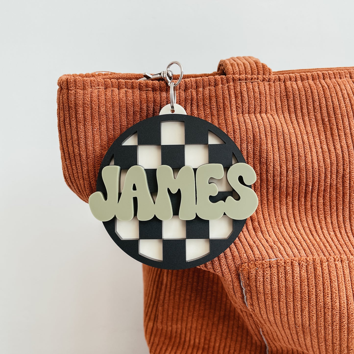 Checkered Bag Tag