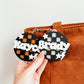 Checkered Bag Tag With Bolt and Stars