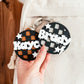 Checkered Bag Tag With Bolt and Stars