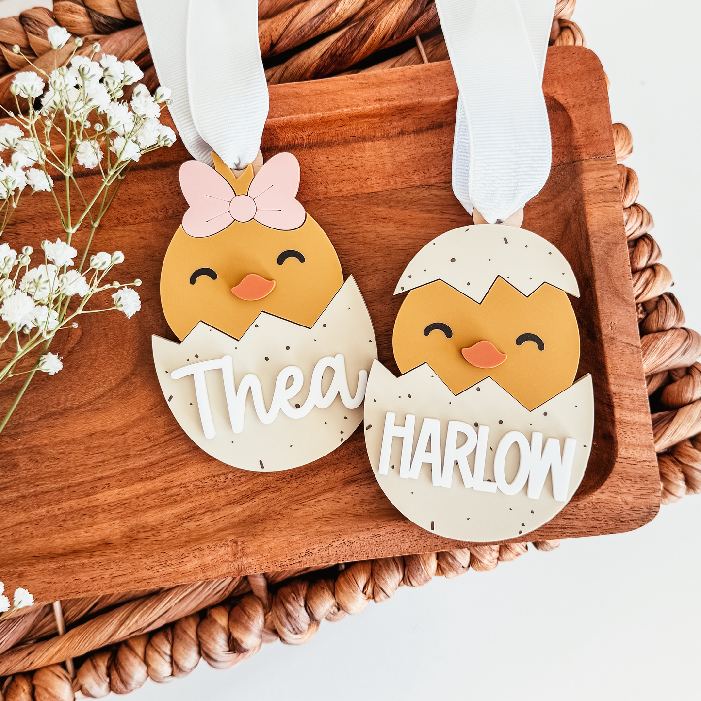 Hatching Chick Easter Basket Tag