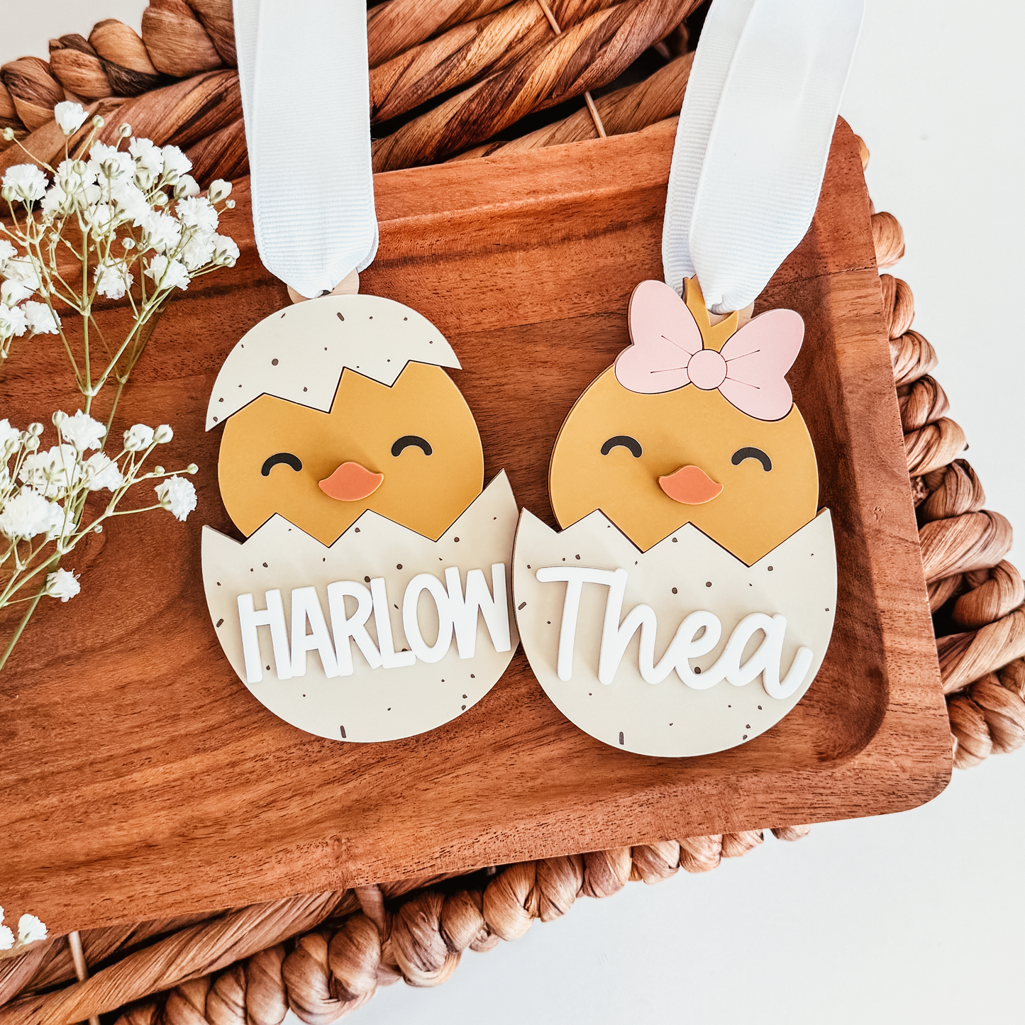 Hatching Chick Easter Basket Tag