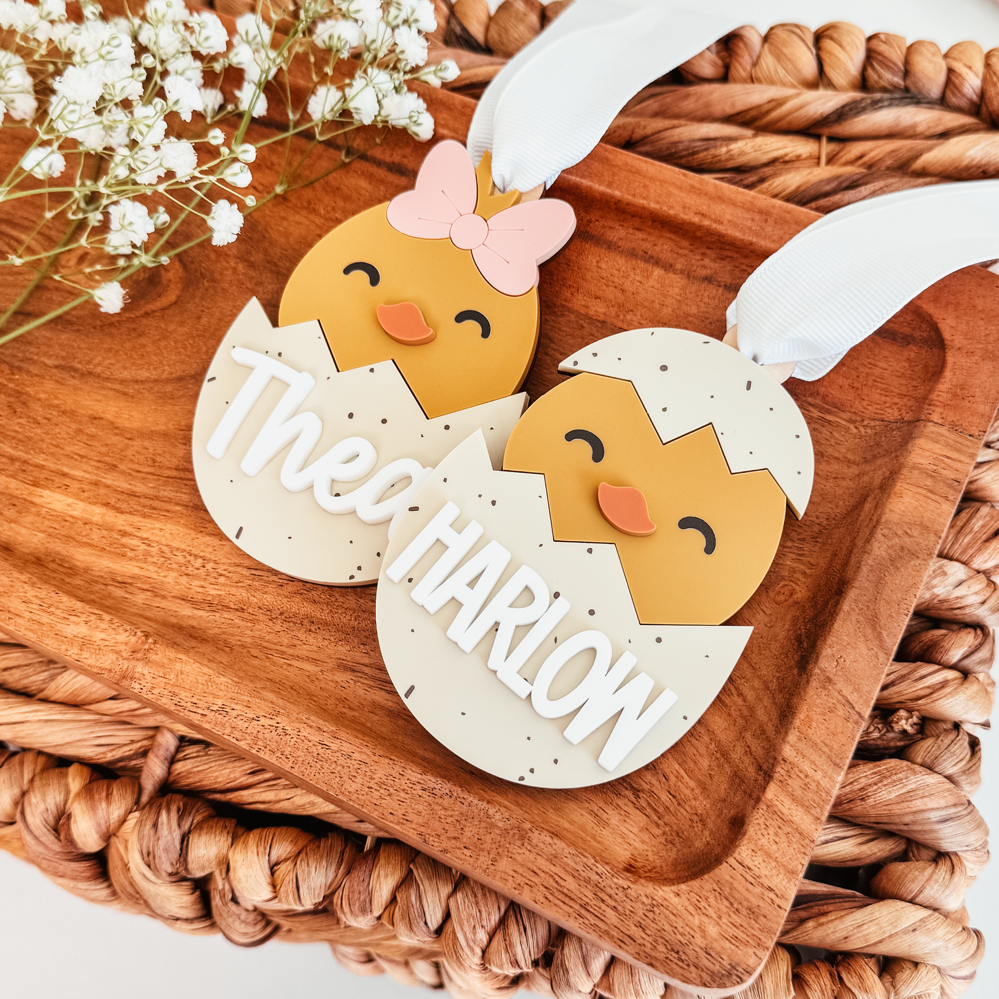 Hatching Chick Easter Basket Tag