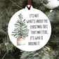 Charlie Brown Christmas Quote Ornament