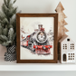 Christmas Train Vintage Inspired Holiday Sign