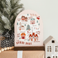 North Pole Map Mini Arch Sign