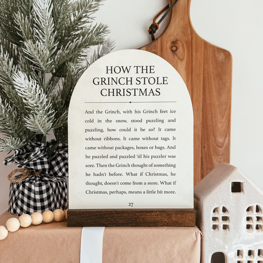 How The Grinch Stole Christmas Mini Arch Sign