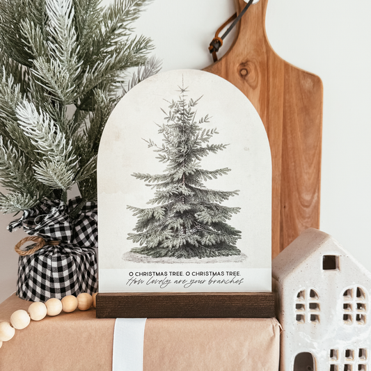 O Christmas Tree Mini Arch Sign