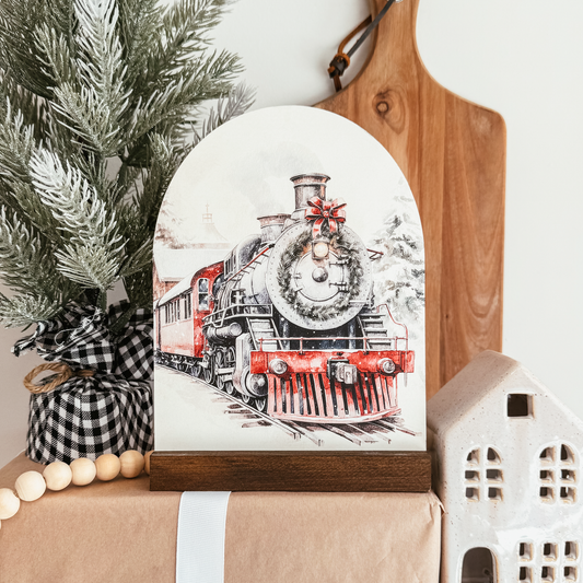 Holiday Train Mini Arch Sign