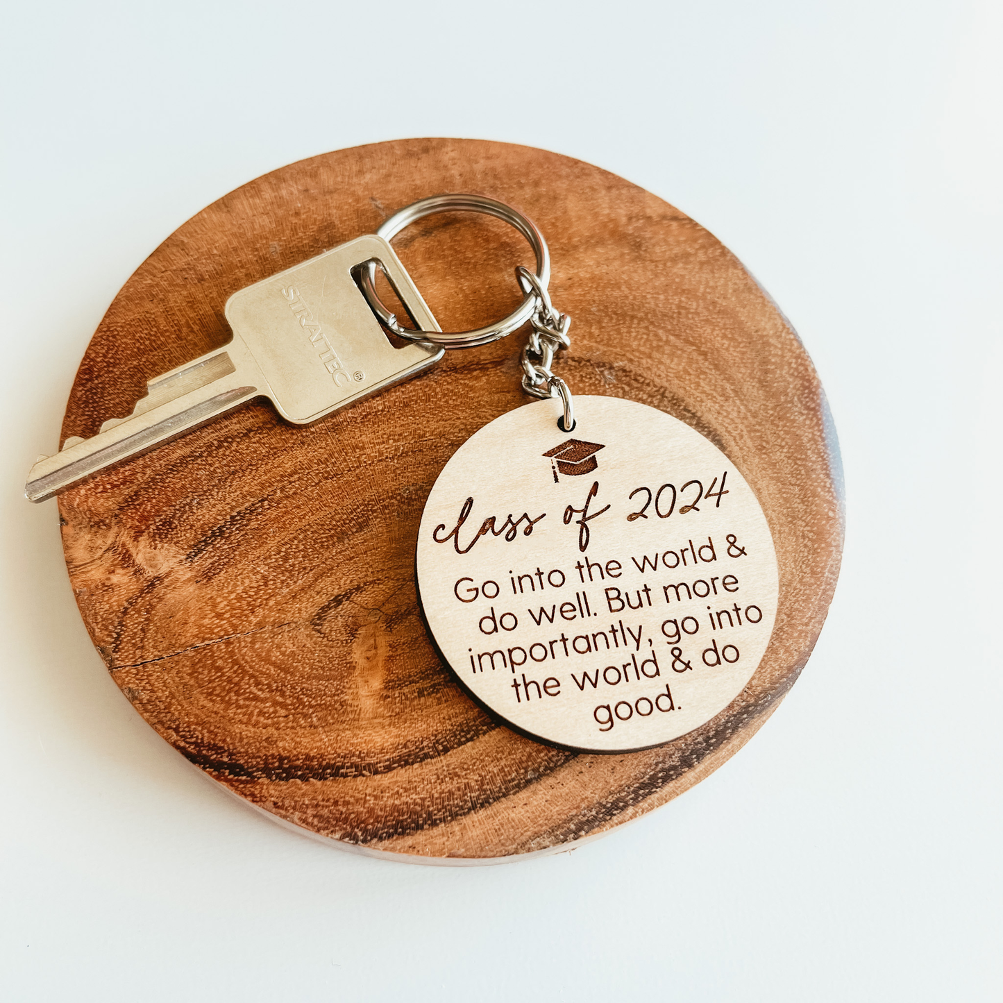 Class of 2024 With Quote Keychain