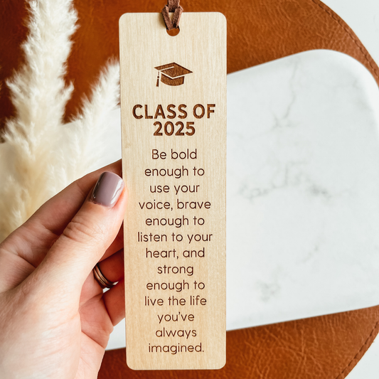 Class of 2025 Graduation Quote Bookmark