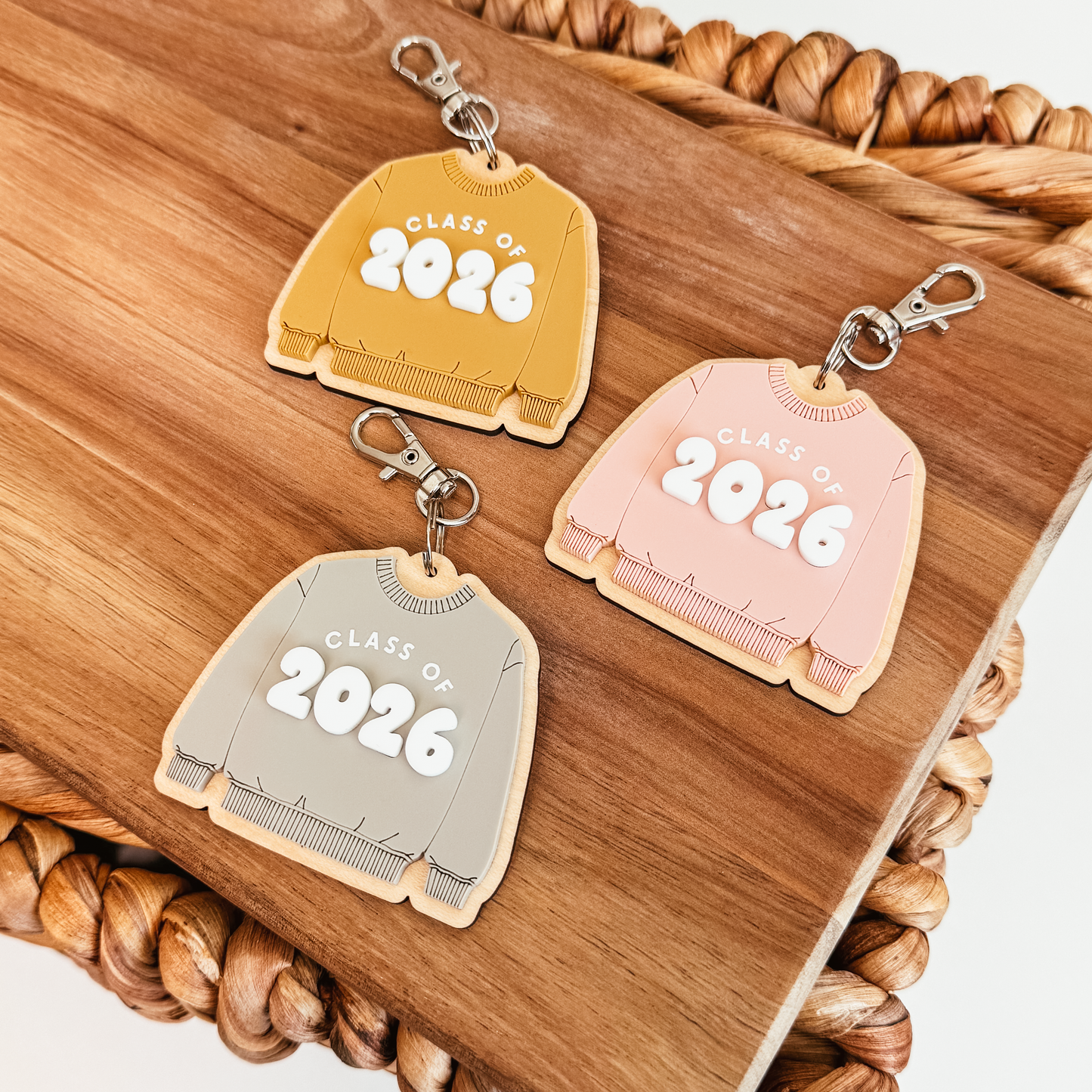 Senior Sweater Graduation Keychain