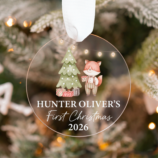 Baby's First Christmas Ornament | Woodland Collection