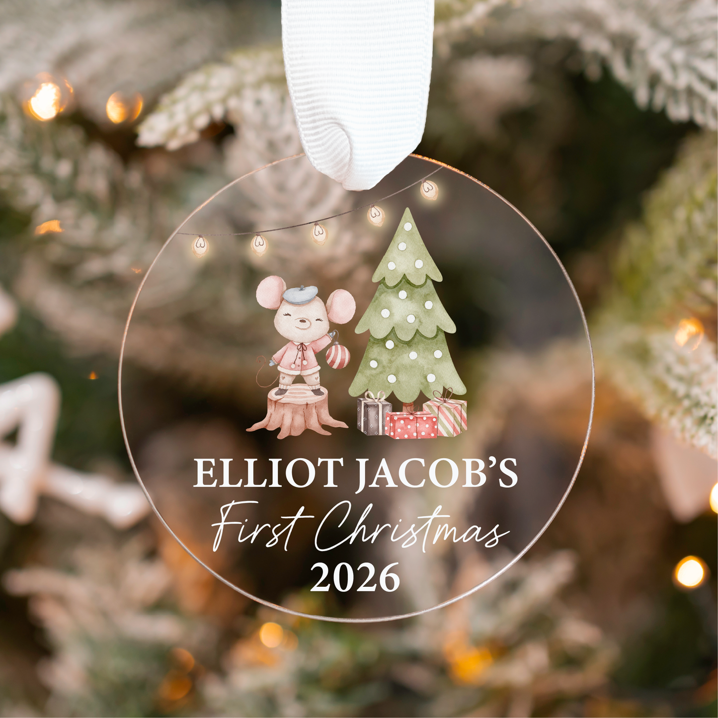 Baby's First Christmas Ornament | Woodland Collection