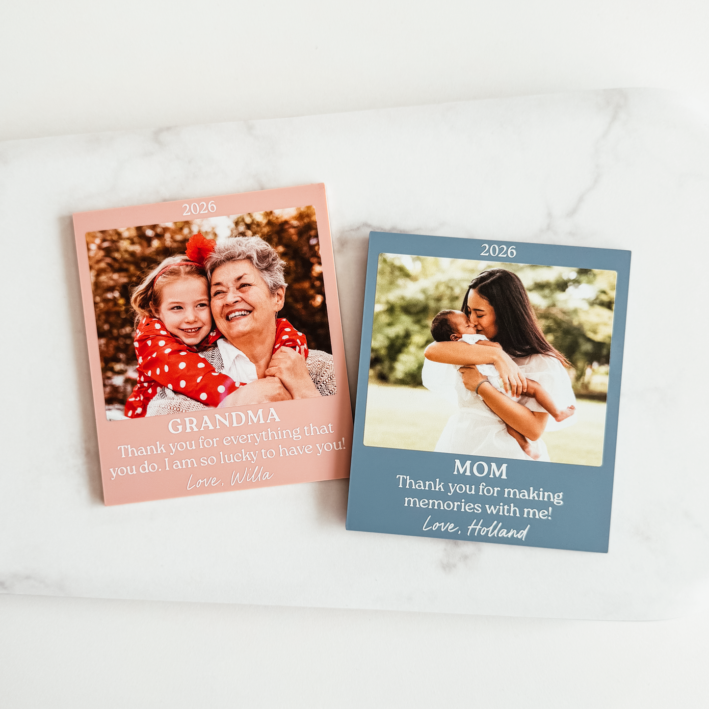 Coloured Polaroid Inspired Photo Magnet