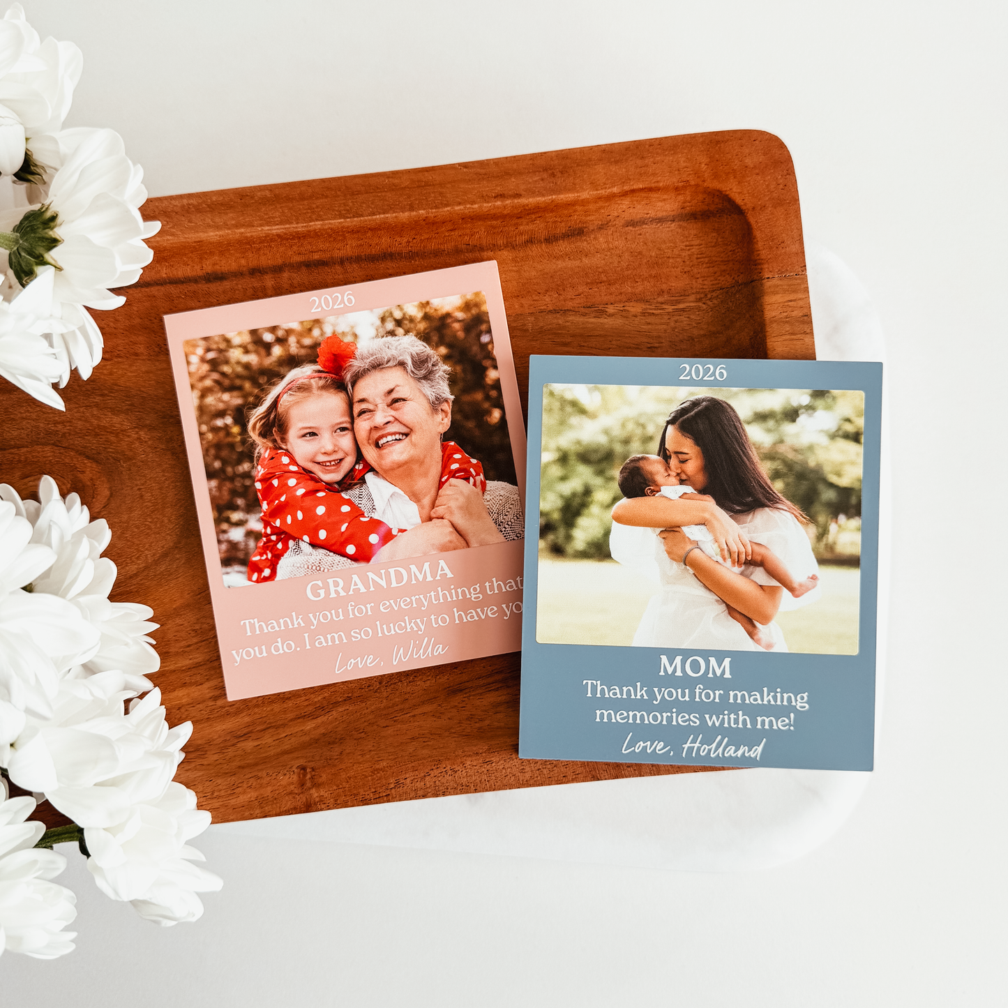 Coloured Polaroid Inspired Photo Magnet
