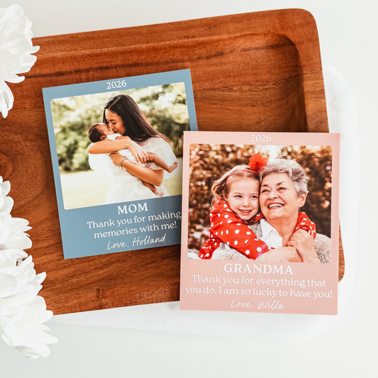 Coloured Polaroid Inspired Photo Magnet