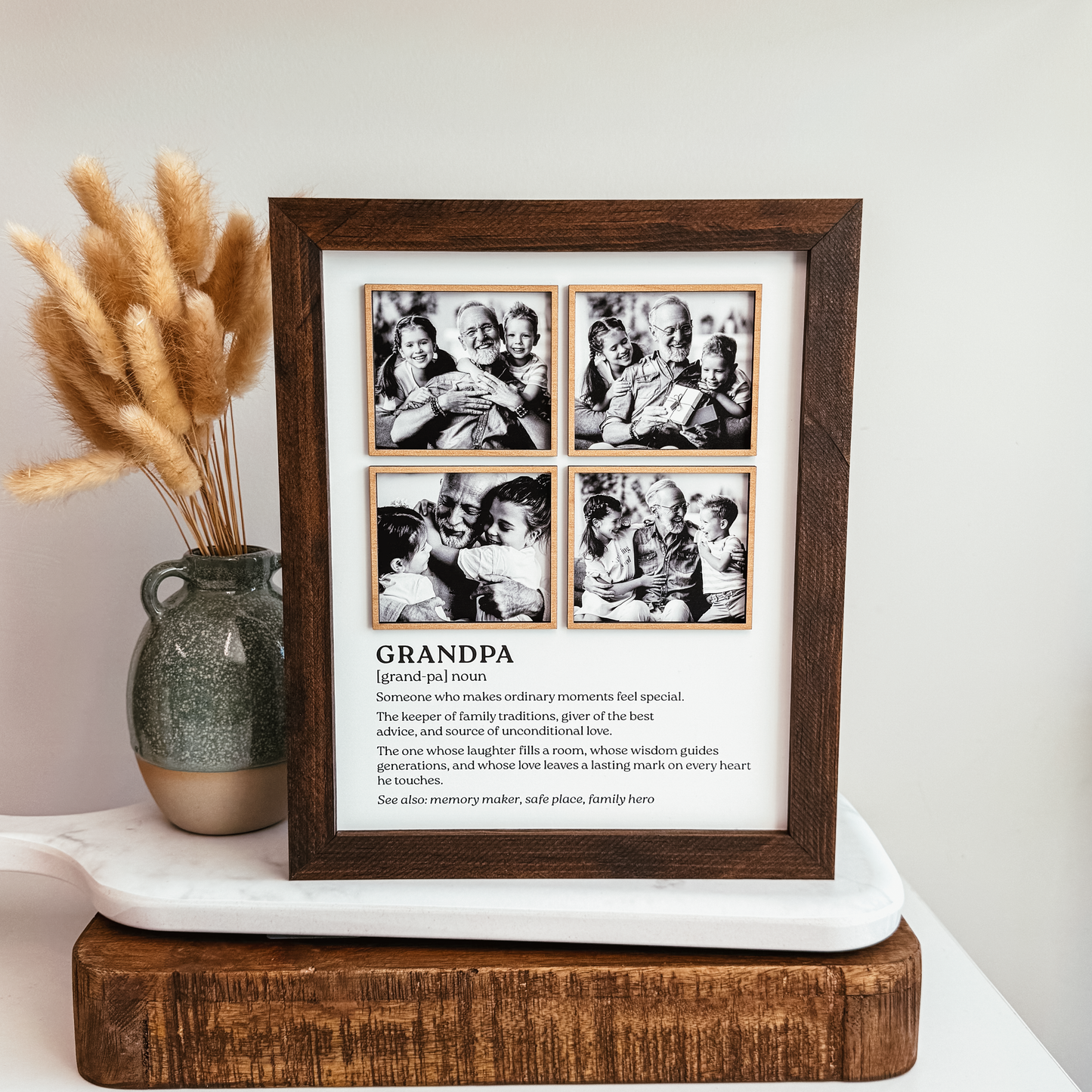 Personalized Dad or Grandpa Definition Photo Sign