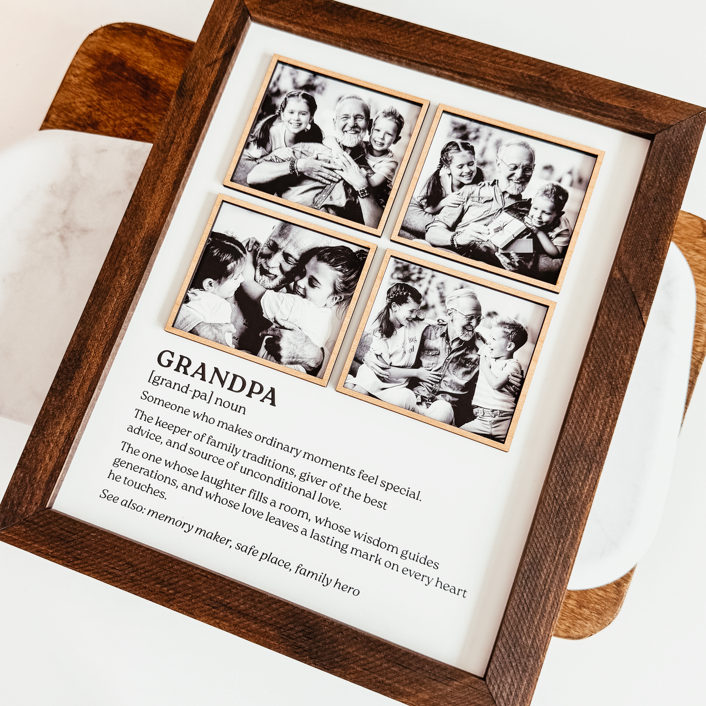 Personalized Dad or Grandpa Definition Photo Sign