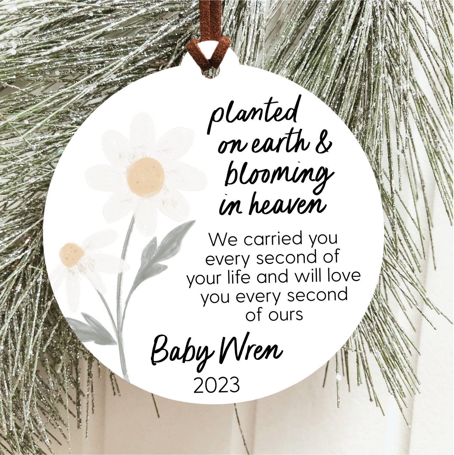 Blooming In Heaven Christmas Ornament