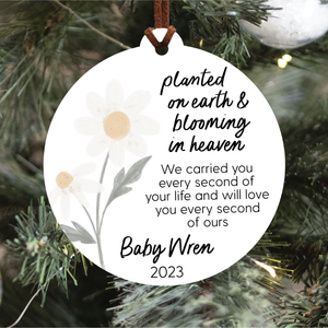 Blooming In Heaven Christmas Ornament