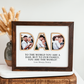 Personalized DAD Three Photo Photo Sign