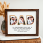 Personalized DAD Three Photo Photo Sign