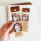 Wood & Leather Photo Bookmark