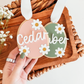 Daisy Egg Easter Basket Tag