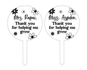 Reserved Listing - 2 Custom Plant Stakes