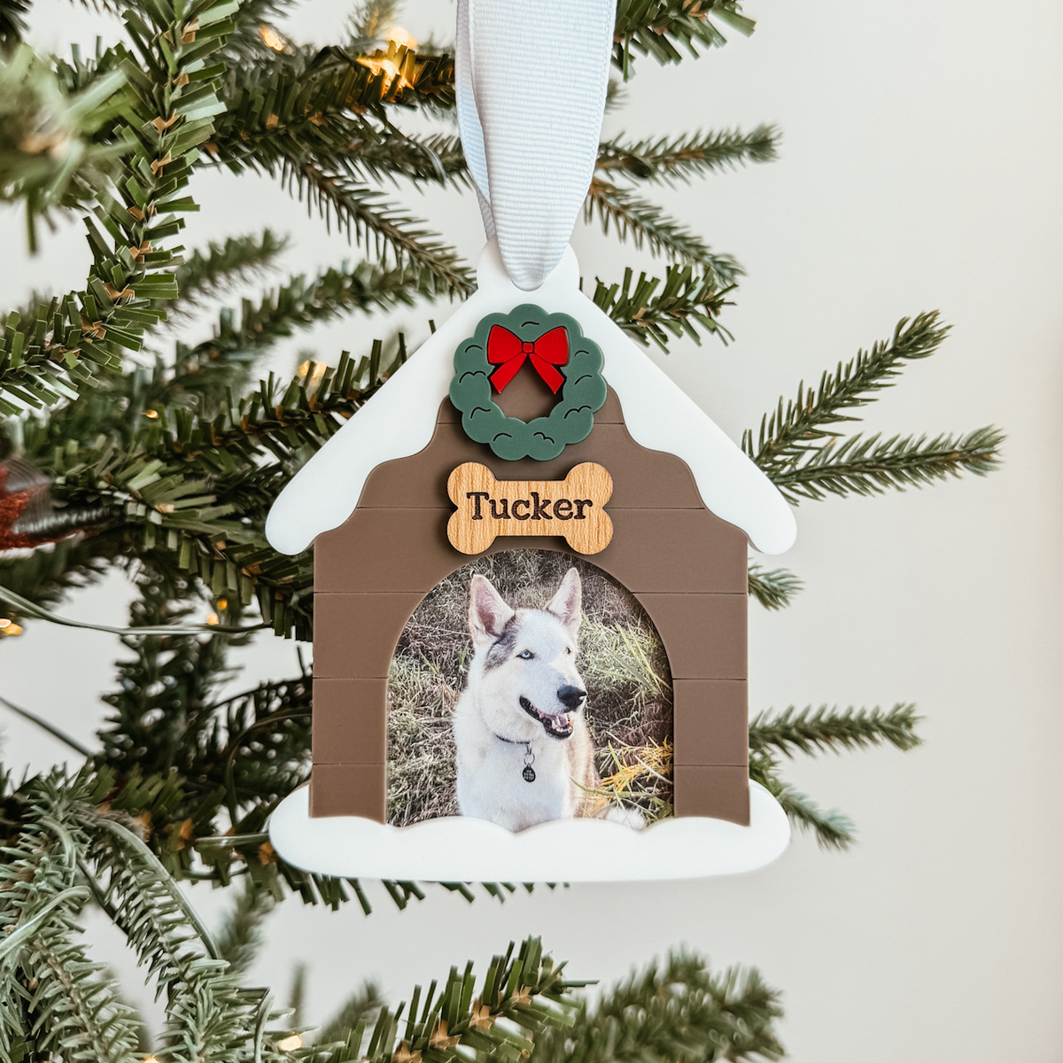 Dog House Pet Portrait Ornament – Knotty Design Co.