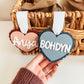 Double Layer Scallop Heart Tag