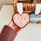 Double Layer Scallop Heart Tag