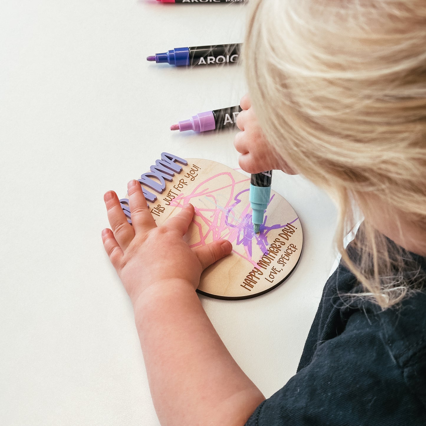 DIY Kid's Drawing Magnet