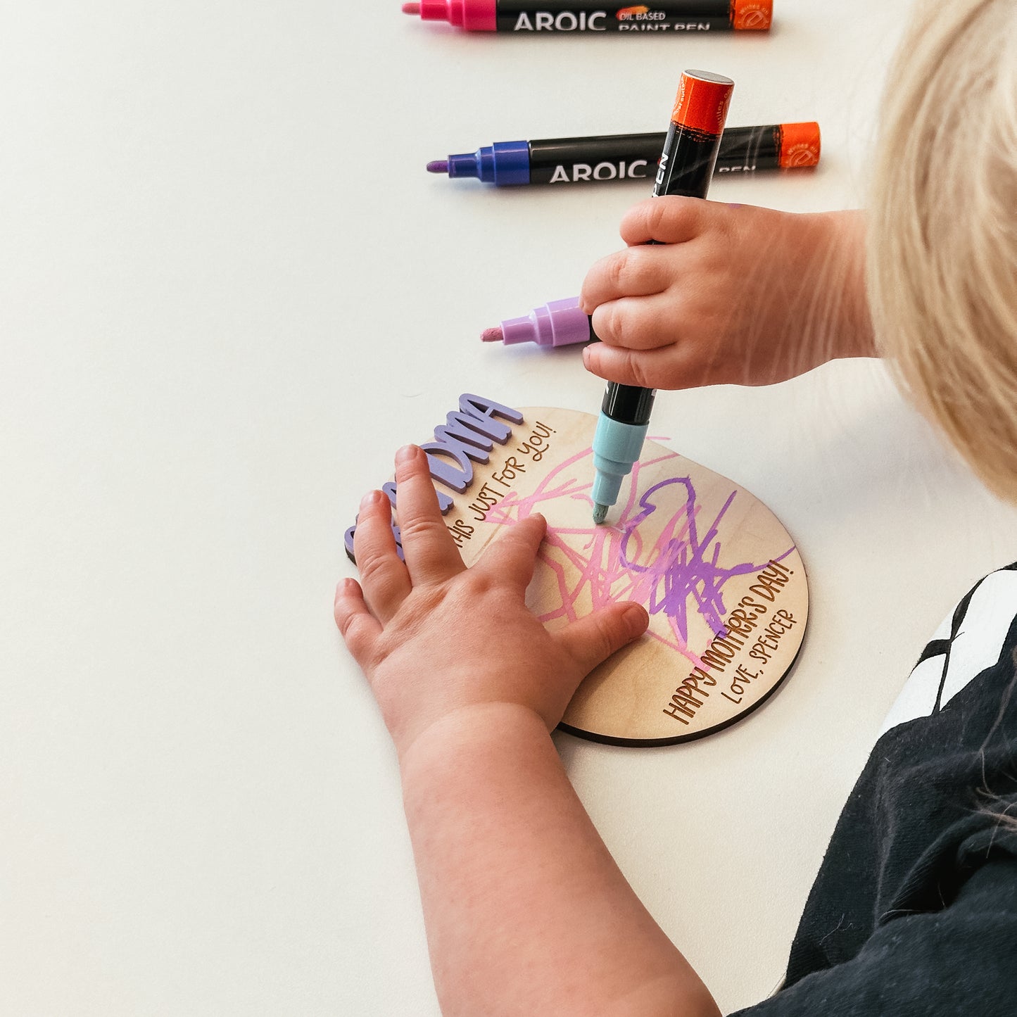 DIY Kid's Drawing Magnet