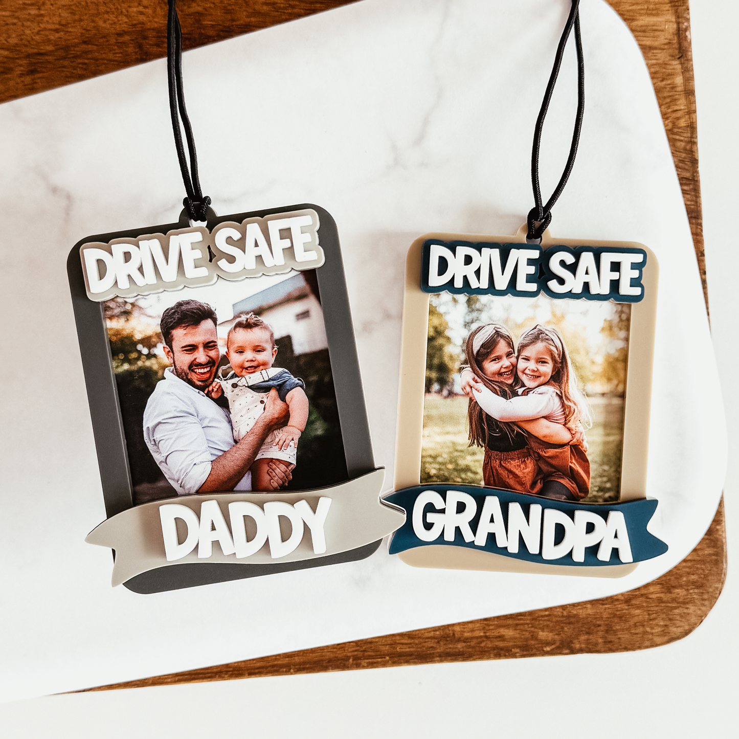 Drive Safe Acrylic Car Photo Charm