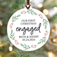 First Christmas Engaged Ornament