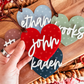 Engraved 3D Acrylic Heart Tag